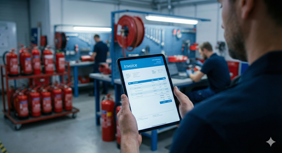 Panel de control de inventario de extintores