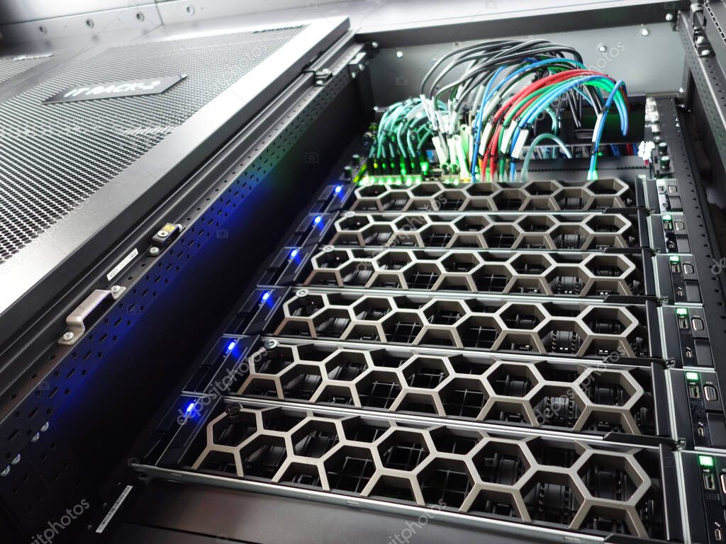 Sala de servidores protegida contra incendios